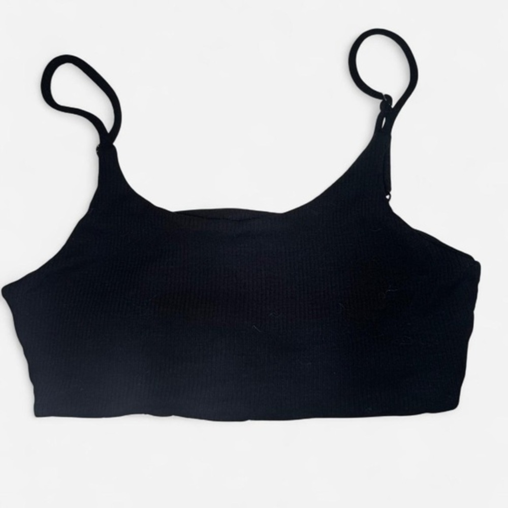 FINAL CHANCE blanc de blanc ribbed bralette